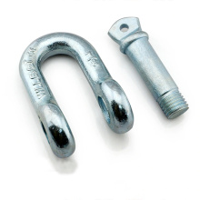 Black Painted G2150 Dee Shackle with Nut for Heavy Device